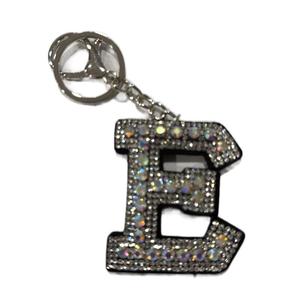 LGS Charms - Stars & Initials - Rhinestone Keychain Fashion Accessory with Tassel