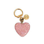 LGS Charms - Hearts - Rhinestone Keychain Fashion Accessory with Tassel