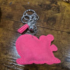 LGS Charms - Friends - Rhinestone Keychain for Zippy Bag Fashion Accessory with Tassel