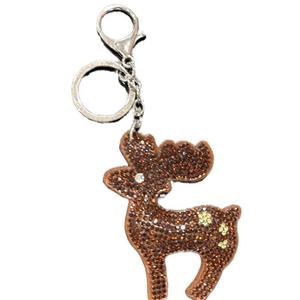 LGS Charms - Christmas - Rhinestone Keychain Fashion Accessory with Tassel