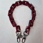 LGS Zip Links 18" Acrylic Bag Chains Purse Accessories