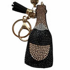 LGS Charms - Food & Drinks - Rhinestone Keychain Fashion Accessory with Tassel