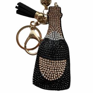 LGS Charms - Food & Drinks - Rhinestone Keychain Fashion Accessory with Tassel