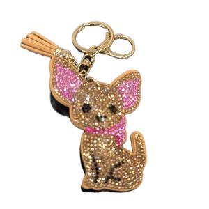 LGS Charms - Dogs & Cats - Rhinestone Keychain Fashion Accessory with Tassel