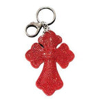 LGS Charms - Crosses/Angel Wings - Rhinestone Keychain Fashion Accessory with Tassel