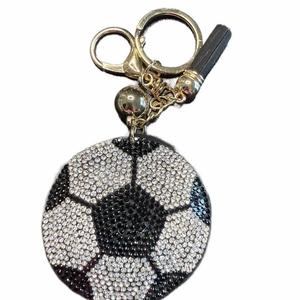 LGS Charms - Sports - Rhinestone Keychain Fashion Accessory with Tassel