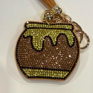 LGS Charms - Friends - Rhinestone Keychain for Zippy Bag Fashion Accessory with Tassel