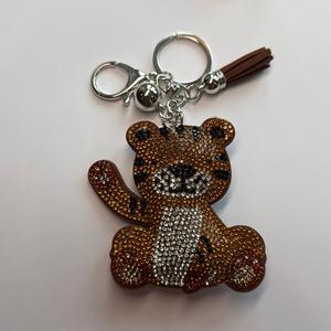 LGS Charms - Animals - Rhinestone Keychain Fashion Accessory with Tassel
