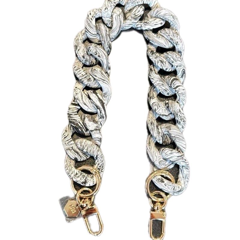 LGS Marbled Matte Bag Chains - 18”