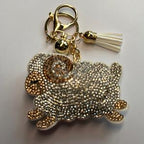 LGS Charms - Animals - Rhinestone Keychain Fashion Accessory with Tassel