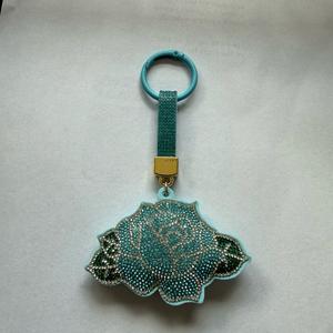 LGS Charms - Flowers - Rhinestone Keychain Fashion Accessory with Tassel