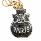 LGS Charms - Misc - Rhinestone Keychain for Zippy Bag Fashion Accessory with Tassel