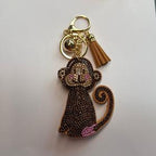 LGS Charms - Animals - Rhinestone Keychain Fashion Accessory with Tassel