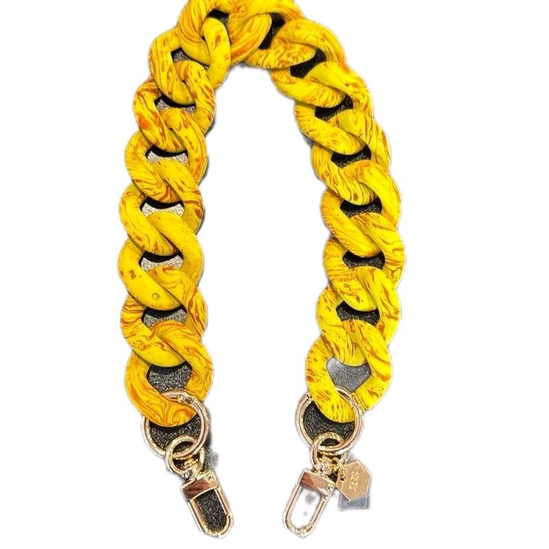 LGS Marbled Matte Bag Chains - 18”