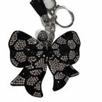 LGS Charms - Sports - Rhinestone Keychain Fashion Accessory with Tassel