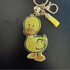 LGS Charms - Birds - Rhinestone Keychain Fashion Accessory with Tassel