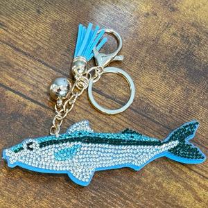 LGS Charms - Sea Life - Rhinestone Keychain Fashion Accessory with Tassel